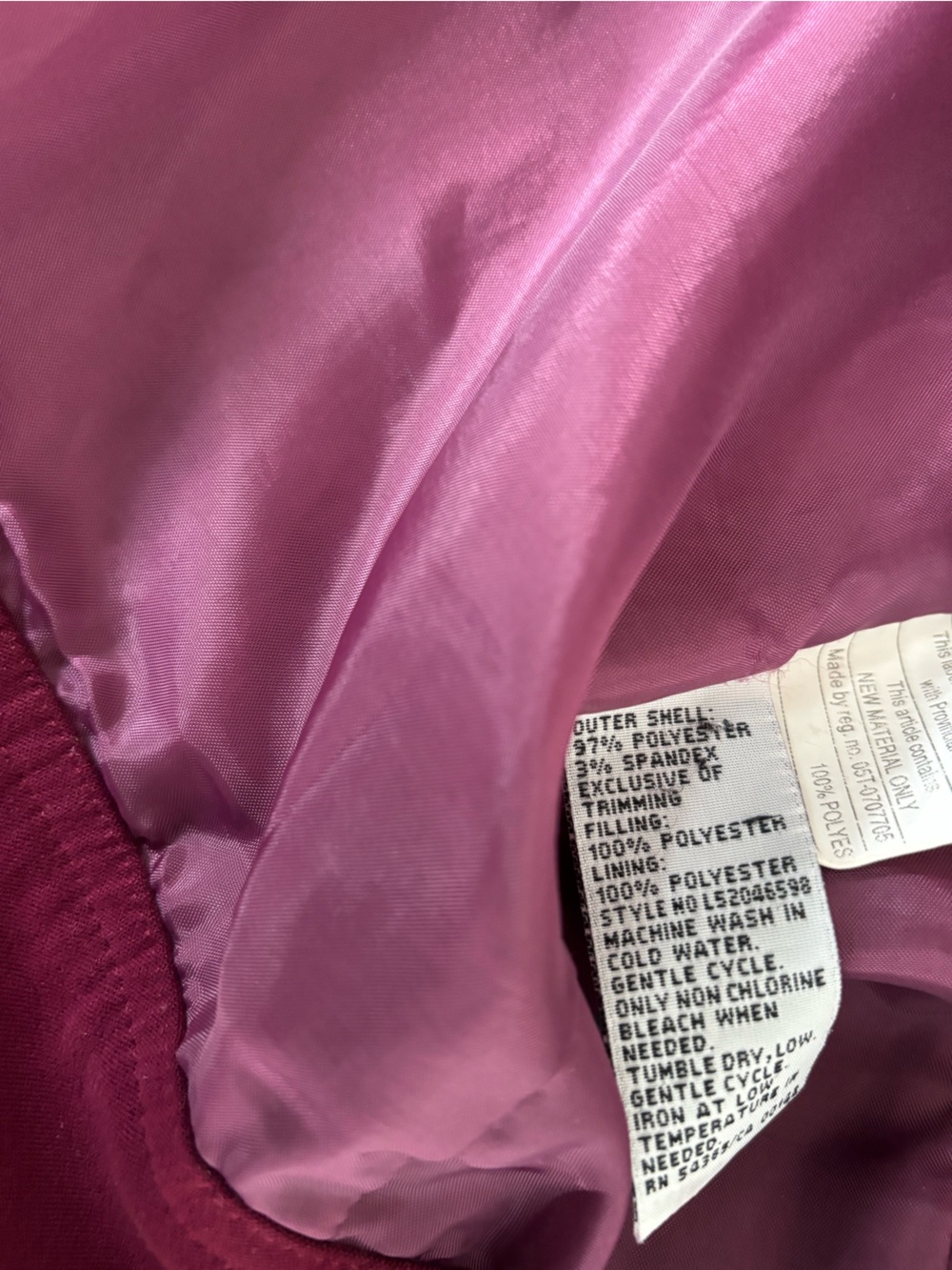 Alia Quilted Sleeveless Vest in Deep Berry - Picture 8 of 10